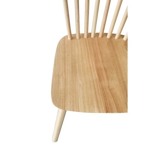 Natural Chinon Rubberwood Dining Chairs