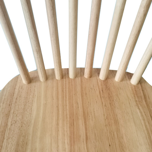 Natural Chinon Rubberwood Dining Chairs