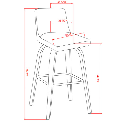 Ziggy Faux Leather Barstools