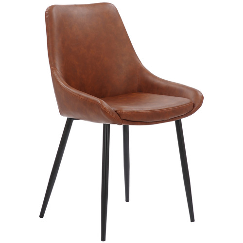 Rowland & Archibald Daimyo Faux Leather Dining Chairs | Temple & Webster