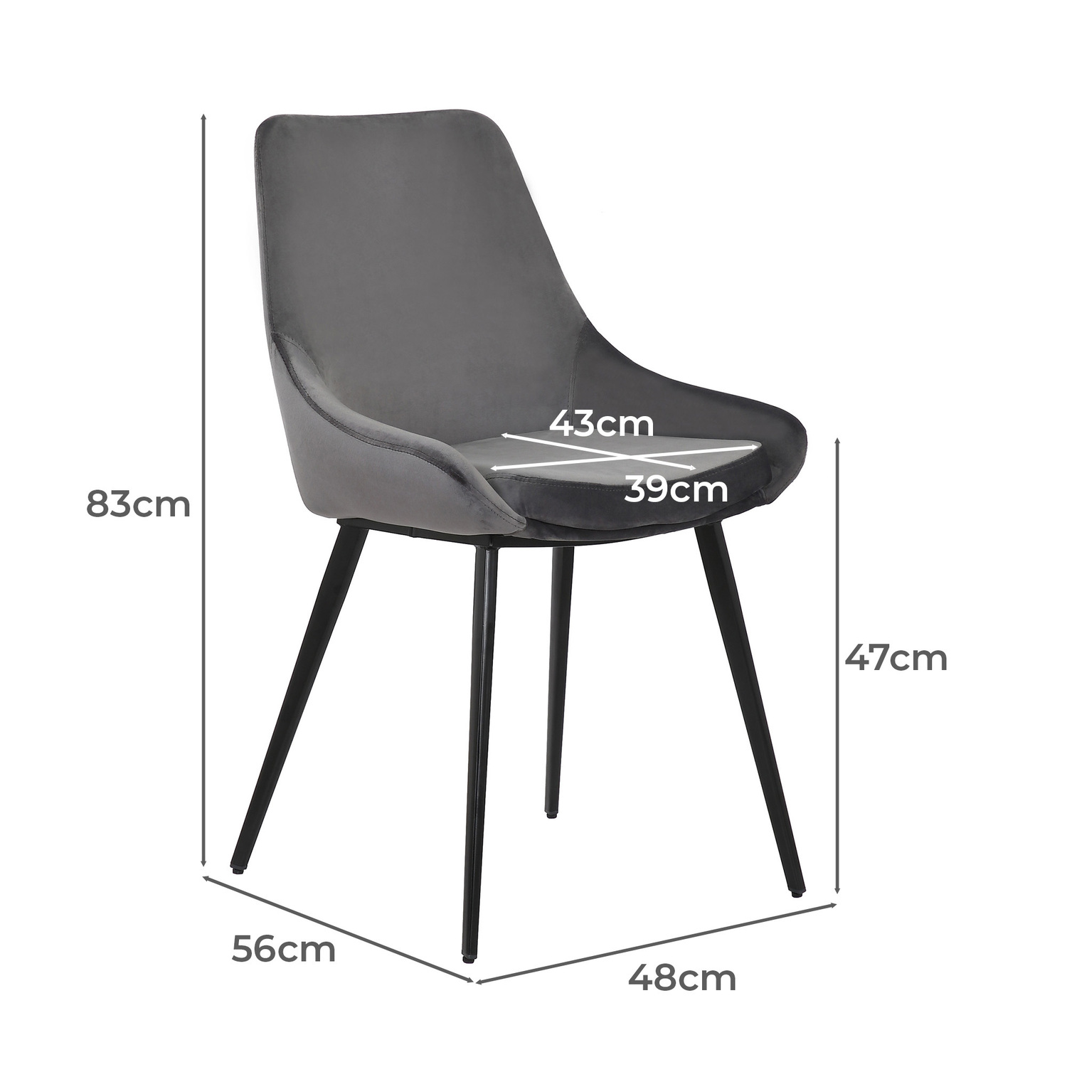 Daimyo Dusty Velvet Dining Chairs