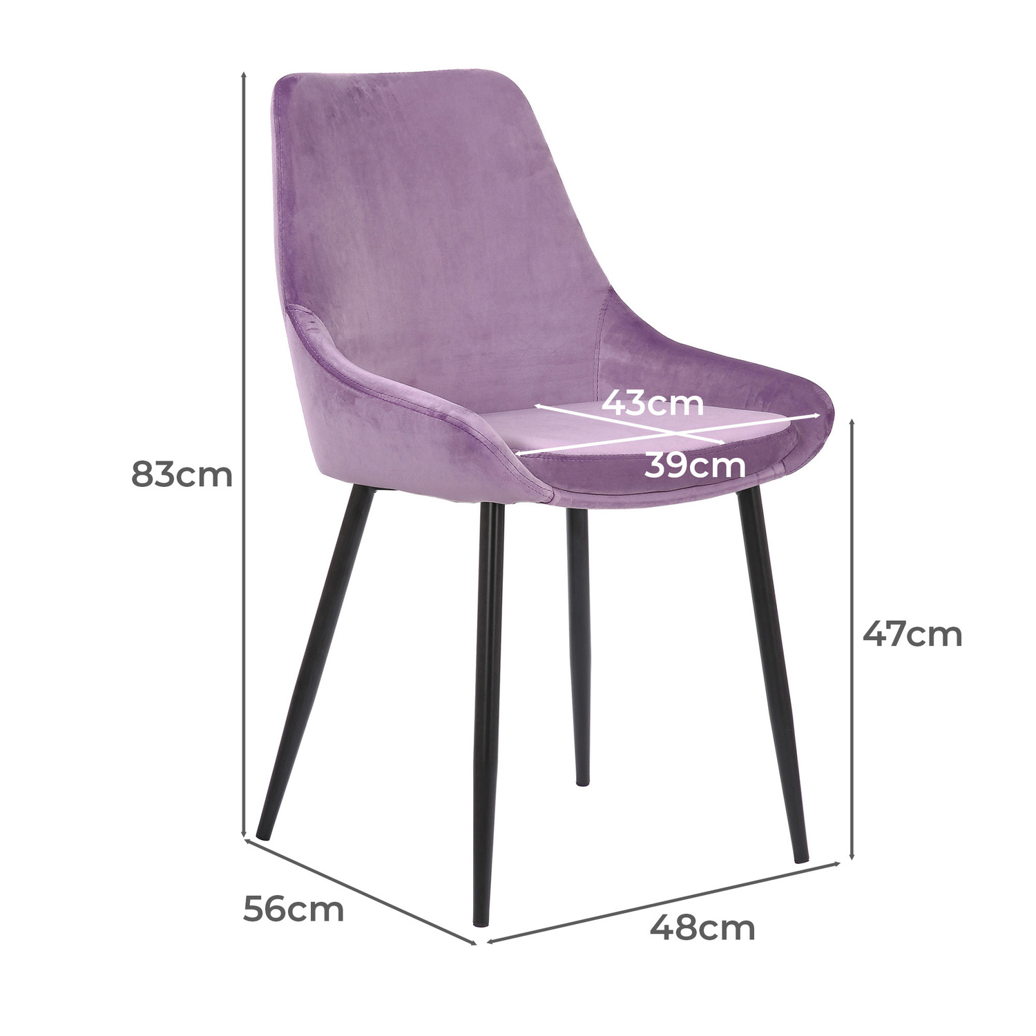 Daimyo Dusty Velvet Dining Chairs