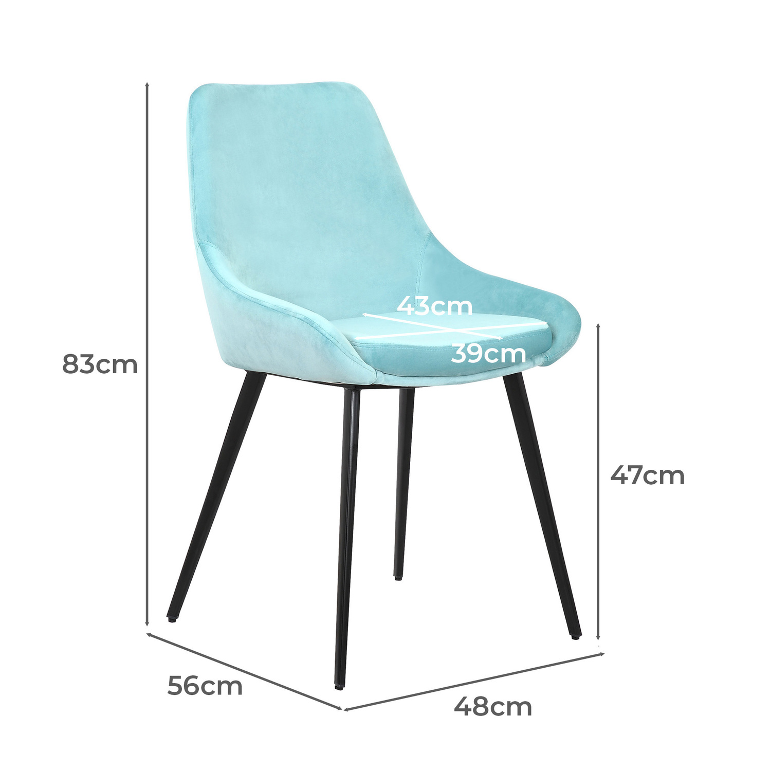 Daimyo Dusty Velvet Dining Chairs