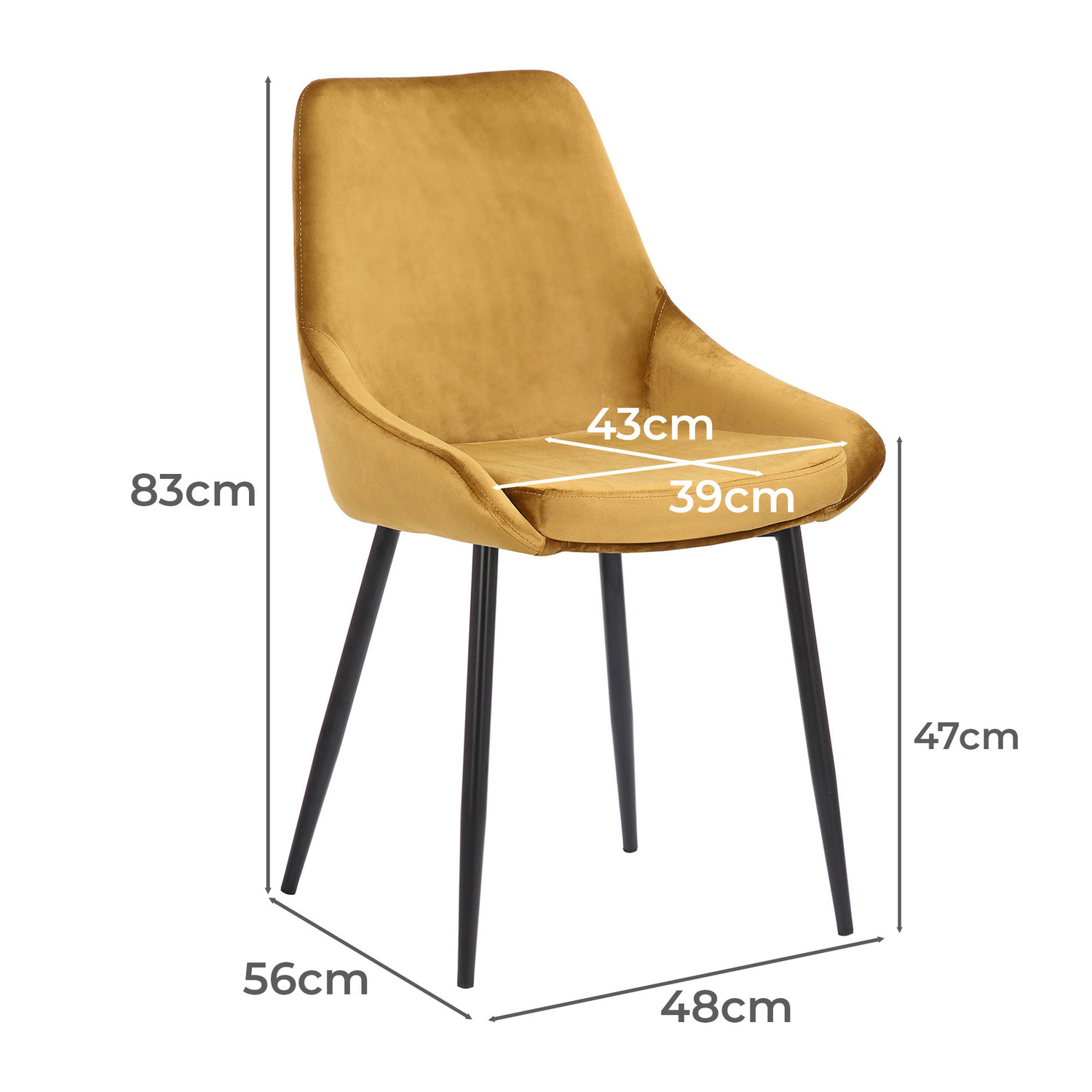 Daimyo Dusty Velvet Dining Chairs