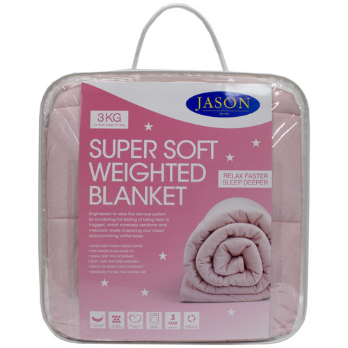 Jason 3kg Jason Super Soft Weighted Blanket Temple & ster