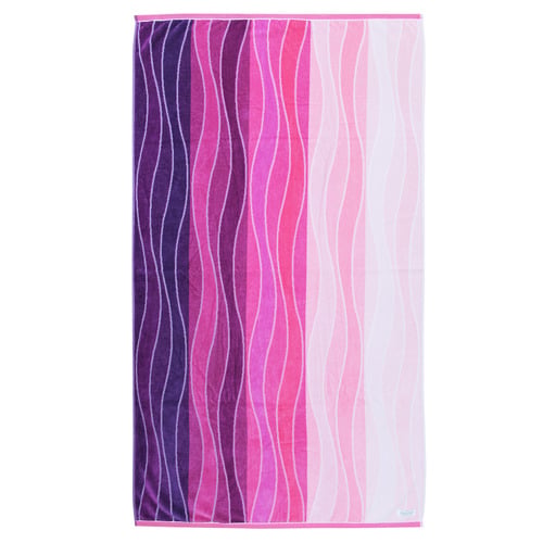 Shade of Wave Cotton Velour Beach Towel