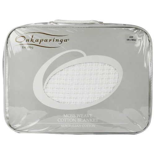 Onkaparinga Moss Weave Cotton Blanket Temple & ster