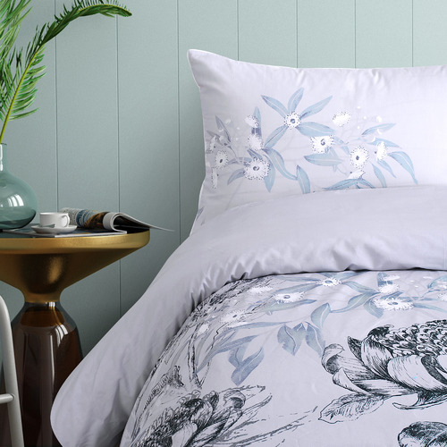Onkaparinga Eucalyptus Cotton Quilt Cover Set Temple & ster