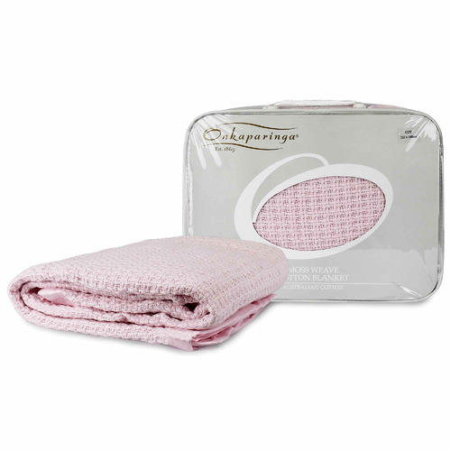 Onkaparinga Moss Weave Cotton Blanket Temple & ster