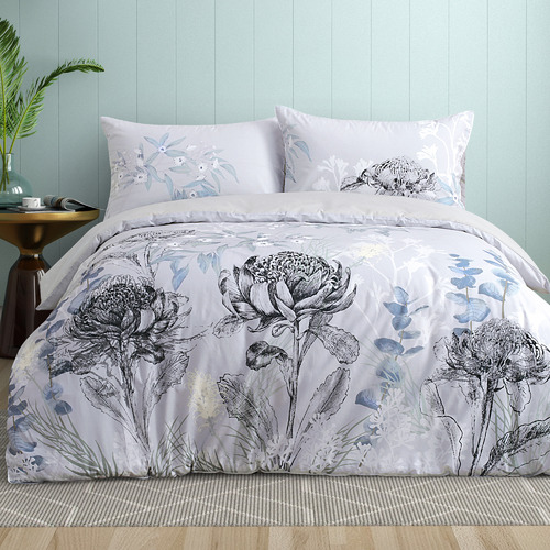 Onkaparinga Eucalyptus Cotton Quilt Cover Set & Reviews Temple & ster