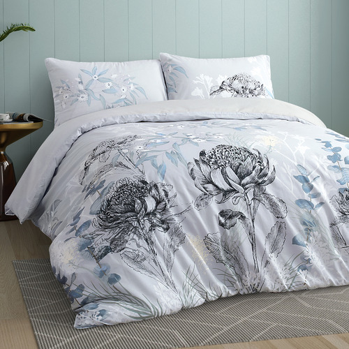 Onkaparinga Eucalyptus Cotton Quilt Cover Set Temple & ster