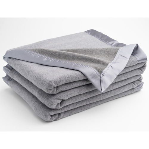 Onkaparinga Grey Heirloom Australian Wool Blanket Temple & ster