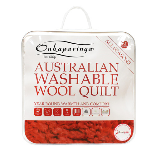 Onkaparinga Australian Wool All Seasons Quilt Temple & ster