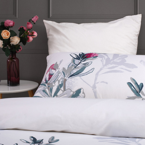 Onkaparinga Waratah Printed Cotton Quilt Cover Set | Temple & Webster