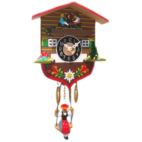 Swinging Girl Clock