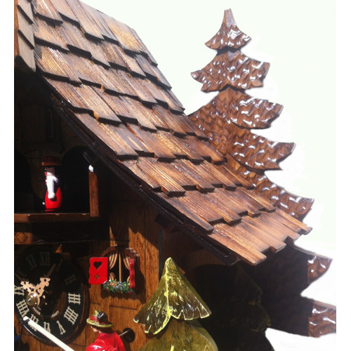 Musical Fishing Cuckoo Clock Temple & ster