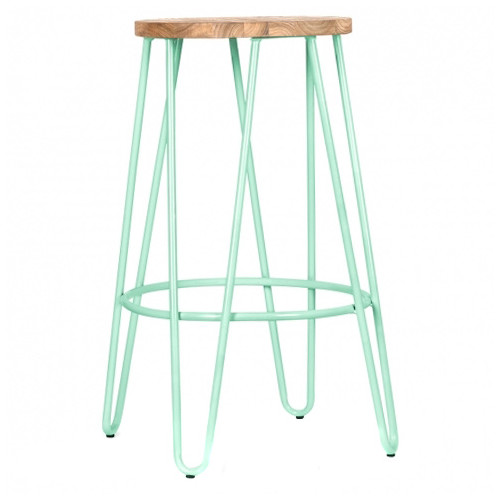Peppermint & Natural Elm Alice Counter Stool