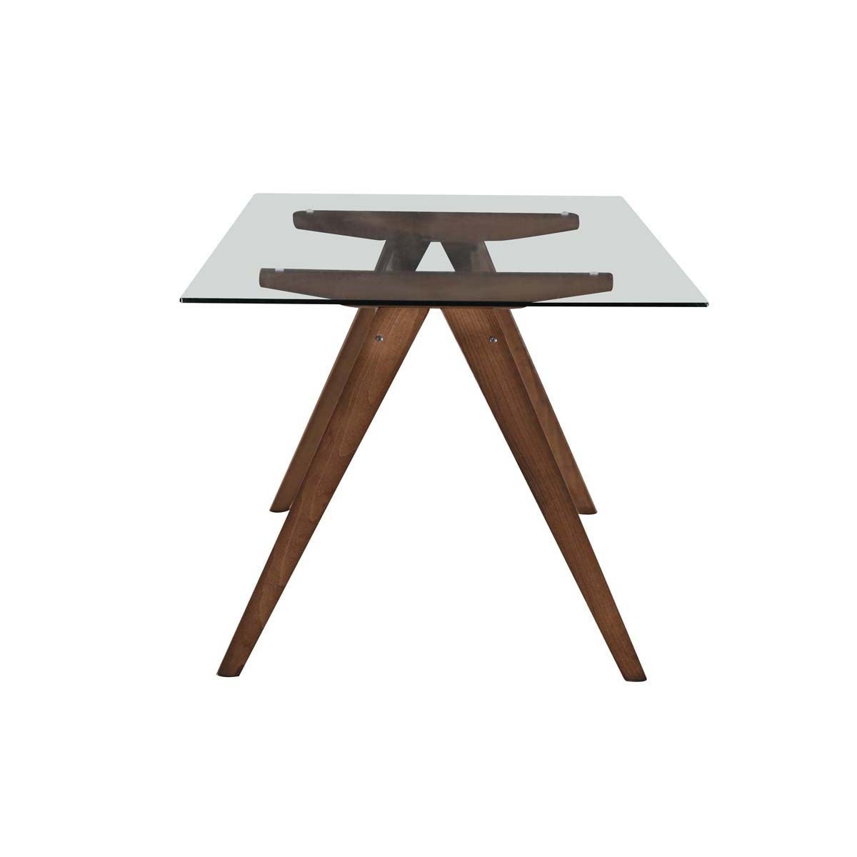 Oslo Home Walnut Hjordis Scandi Rectangle Dining Table & Reviews