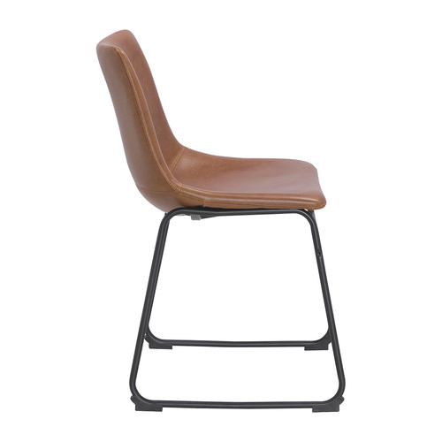 Omaha Tan Leatherette Dining Chair Temple & ster