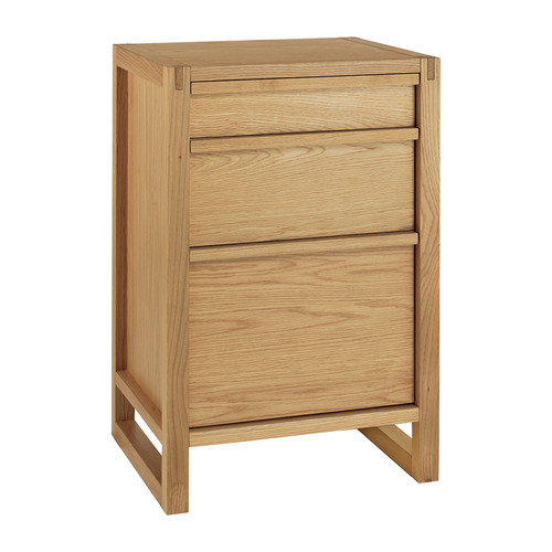 Antler Solid Oak High Bedside Table Temple & ster