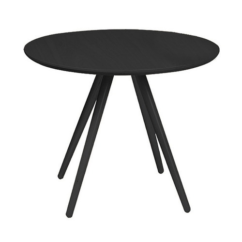 Black Tokyo Round Dining Table, Round Table Black