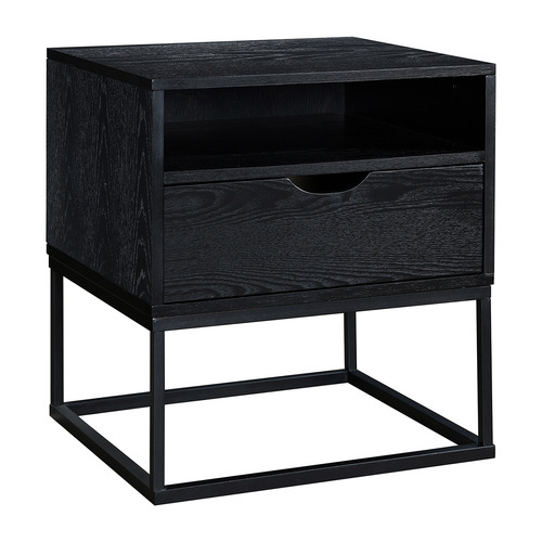 Black Yeva Bedside Table Temple Webster