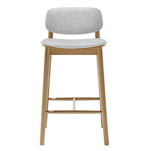 67cm Grey Bar Stool Temple & ster
