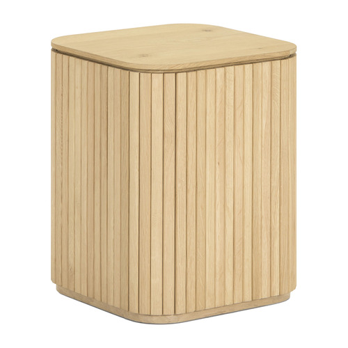 Natural Tianna Wooden Side Table Temple Webster