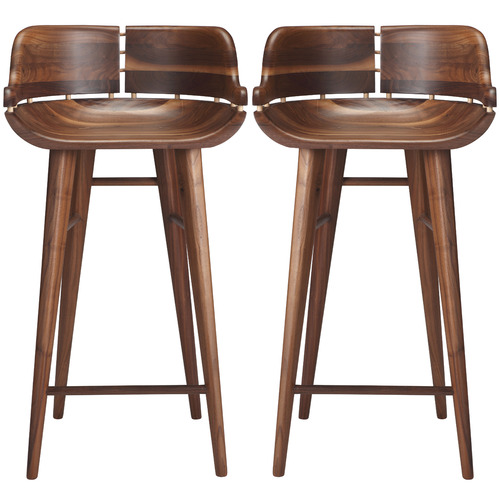 solid walnut bar stools