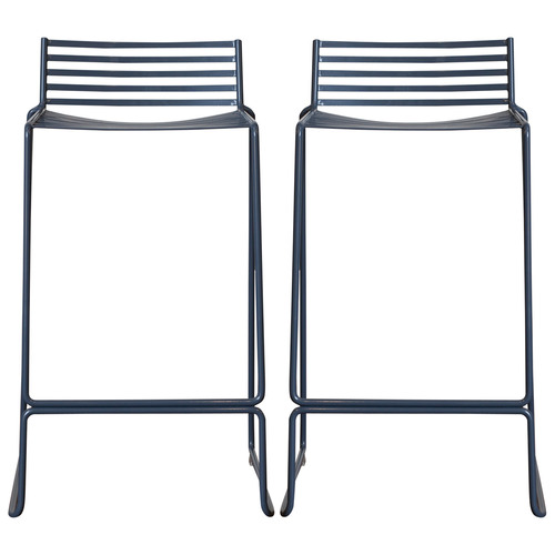 Oslo Home 65cm Adisa Low Back Wire, Wire Bar Stools With Backs