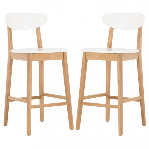 Oslo Home Joey Oak Barstools & Reviews Temple & ster