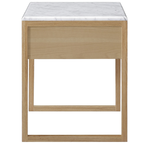 Oslo Home Norene Carrara MarbleTop Bedside Table Temple & ster