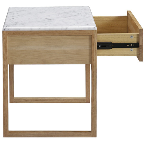 Oslo Home Norene Carrara MarbleTop Bedside Table Temple & ster