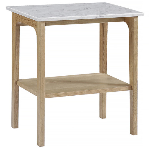 Olivia Carrara MarbleTop Bedside Table Temple & ster