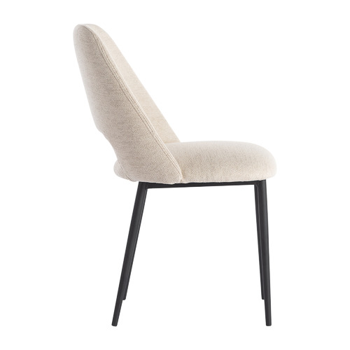 Cream Peyton Chenille Dining Chair