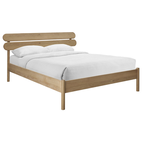 Natural Saima Queen Bed | Temple & Webster