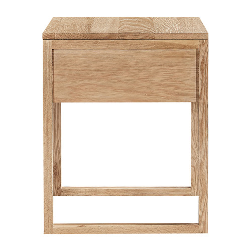 Diving Oak Wood Bedside Table