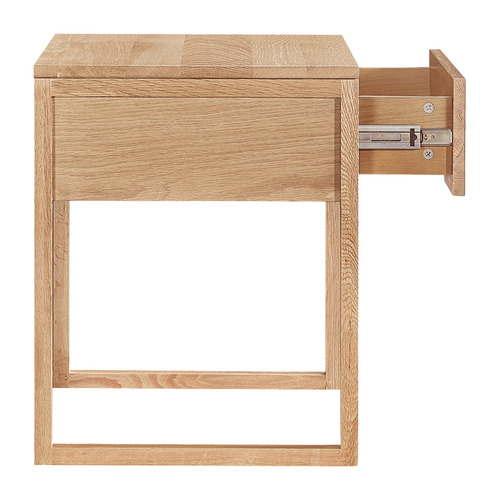 Diving Oak Wood Bedside Table