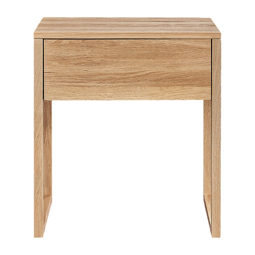 Diving Oak Wood Bedside Table