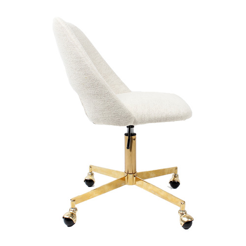 boucle office chair