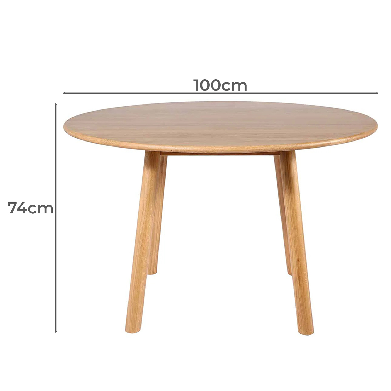 Febbe American Oak Wood Dining Table