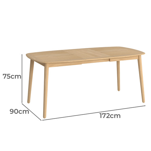 Kivsta Extendable Oak Wood Dining Table
