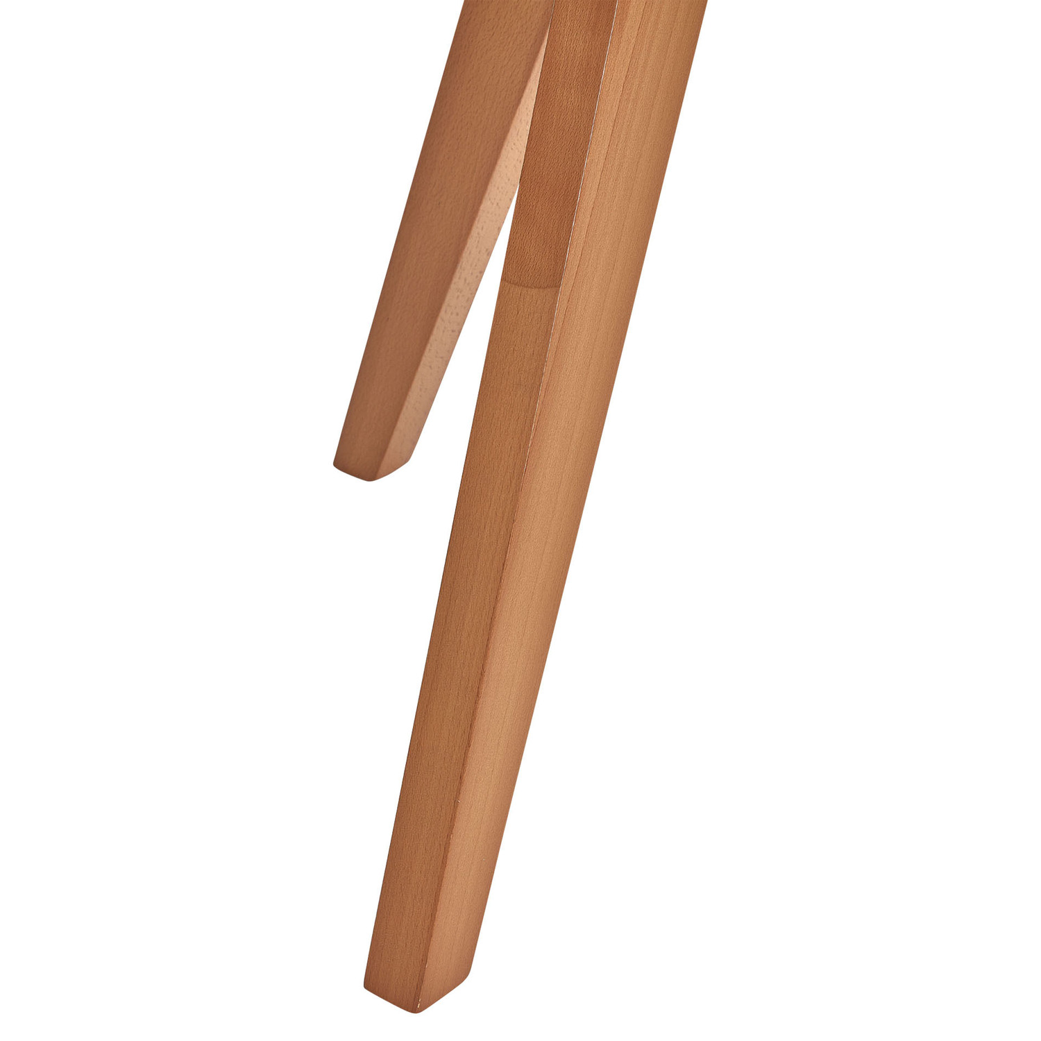 Oslo Home Hjordis Scandi Beech Wood & GlassTop Dining Table Temple