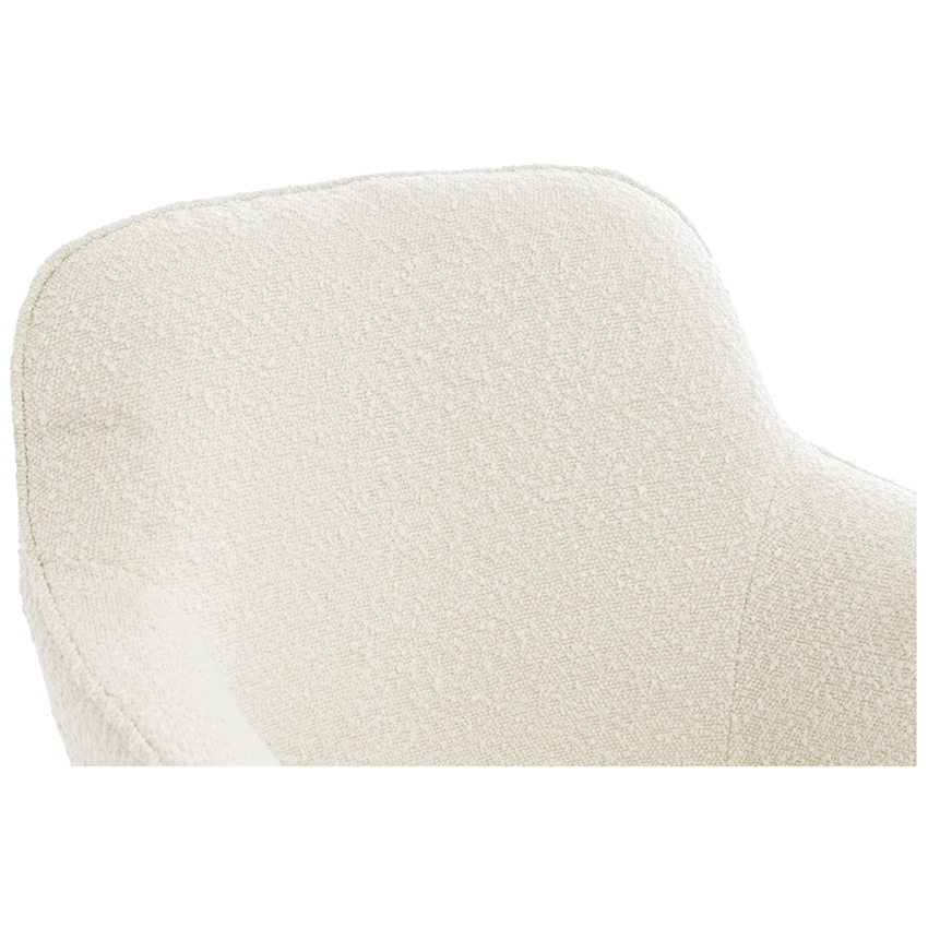 Luella Boucle Swivel Dining Chair