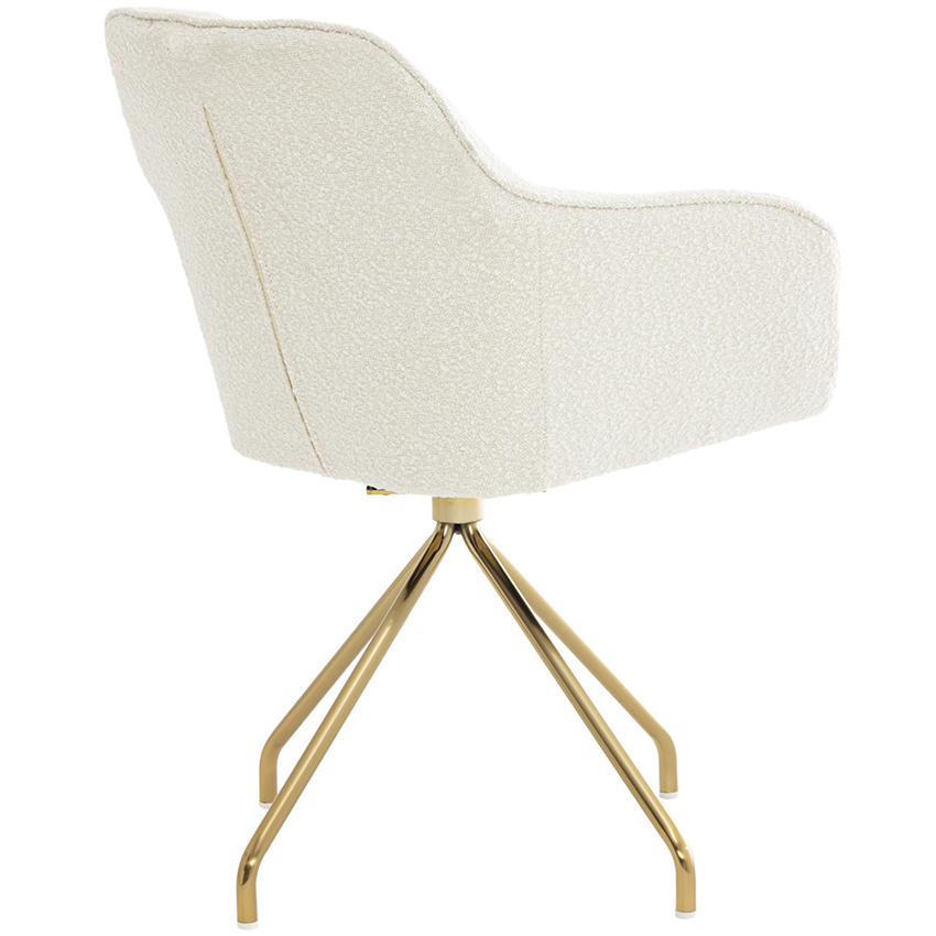 Luella Boucle Swivel Dining Chair