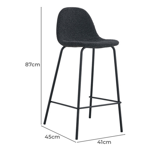65cm Claire Boucle Barstools