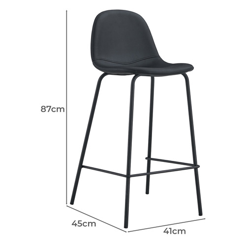 65cm Claire PU Leather Barstools
