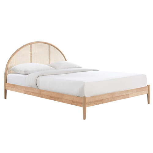 Victoria Rubberwood Bed Frame | Temple & Webster