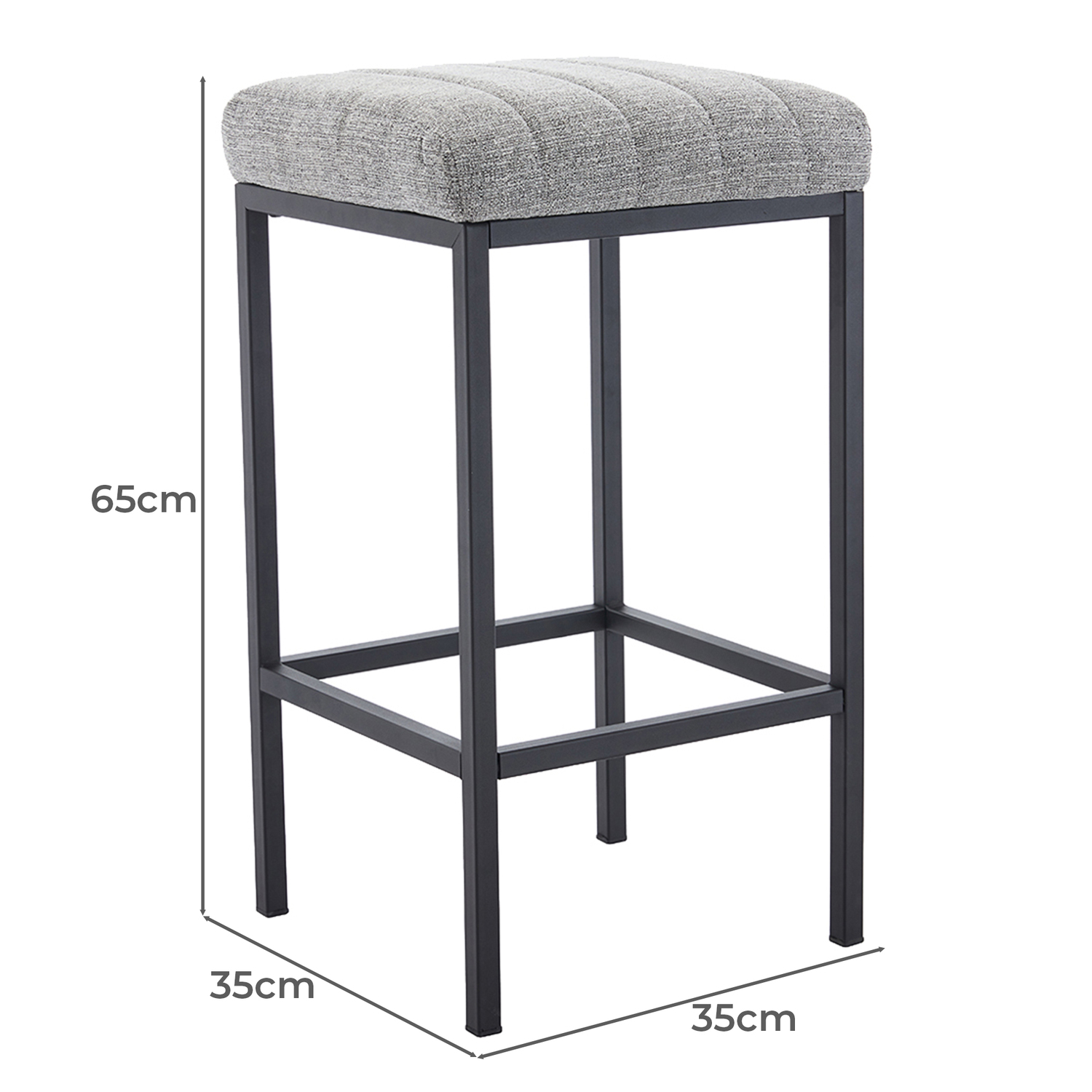 Light Grey 65cm Colson Barstool