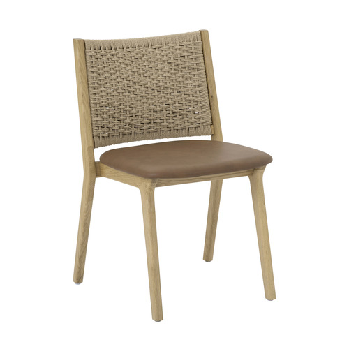 Zeron Oak Wood Dining Chairs